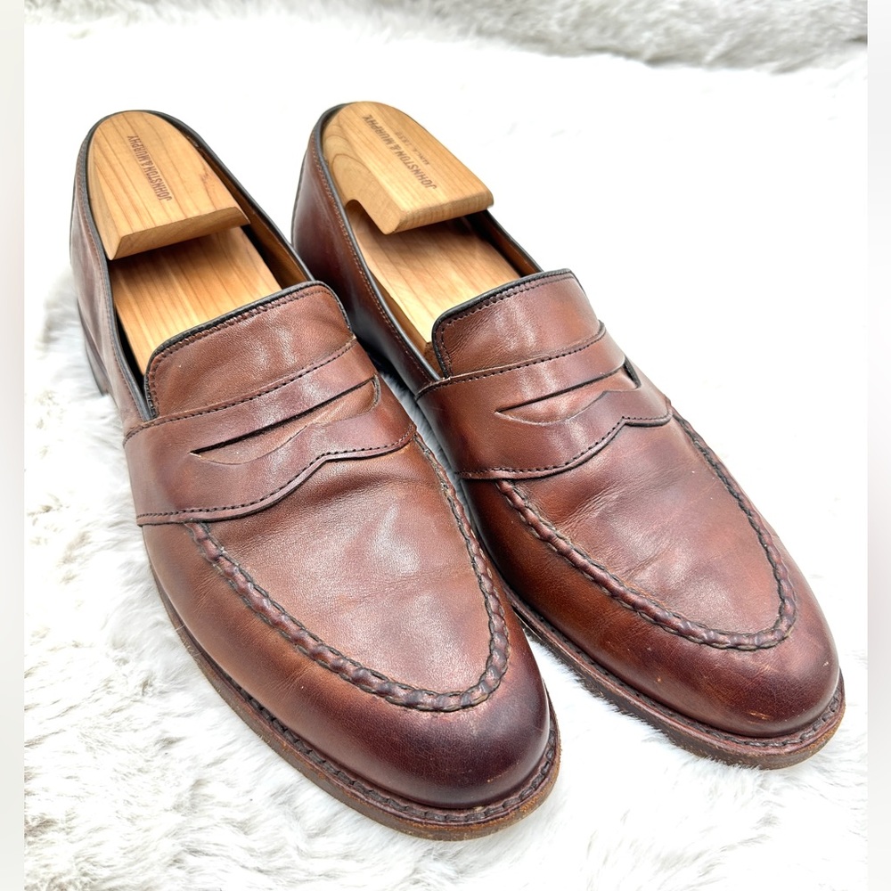 Allen Edmonds Randolph Brown Leather Penny Loafers‎ 10 B